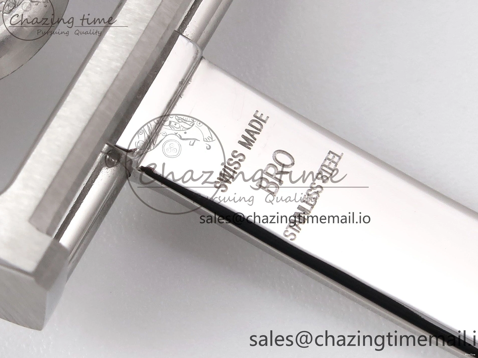 MIROTIME 0302 OnTrend Portugieser Automatic 42mm SS APSF 1:1 Best Edition White RG Dial on Black Leather Strap A 7010